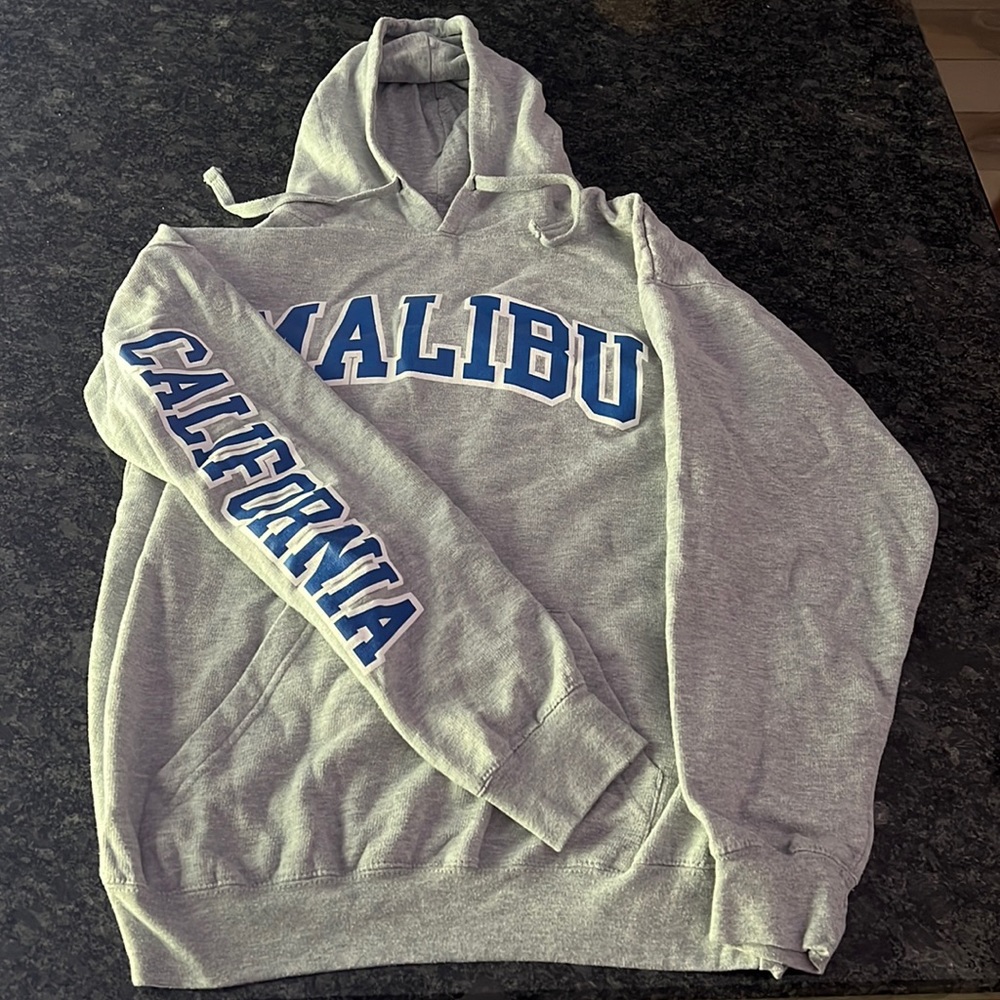 Mens large malibu California hoodie sweatshirt